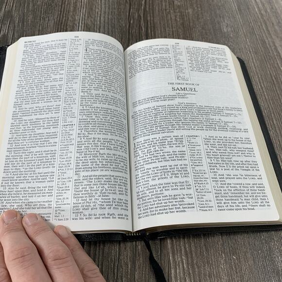 Holy Bible KJV Personal Reference CornerStone Genuine Bonded Leather Red Letter - Picture 10 of 11